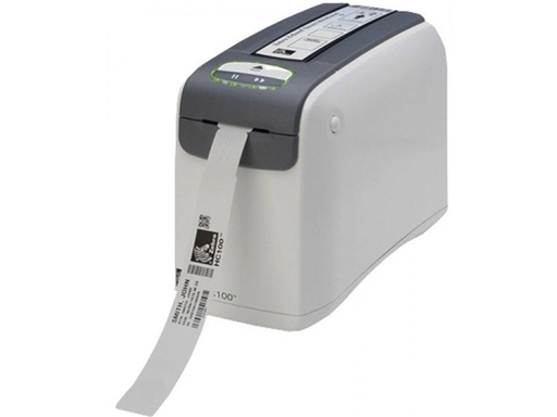 [75256] IMPRESORA DE BRAZALETE ZEBRA HC100 DE 2", TRANSFERENCIA TÉRMICA, INTERFAZ: USB, SERIAL, ETHERNET, VELOCIDAD 51MM/S, 300 DPI, LENGUAJES XML/ZPL/ZPLII, SDRA 16MB.