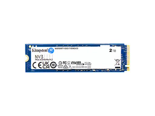 [105653] DISCO DE ESTADO SOLIDO KINGSTON SSD 2000G NV3 M.2 2280 PCIE 4.0 NVME SSD, HASTA 6.000MB/SEG LECTURA, 5000MB/SEG ESCRITURA (SNV3S/2000G)