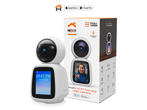 [107787] CAMARA DE VIGILANCIA NEXXT COMUNICACION DE 2 VIAS SMART, 1080P, PTZ, PANTALLA Y BOCINA INCORPORADA, VISION NOCTURNA, RANURA MICRO SD, BOTON DE EMERCIA PARA PODER LLAMAR, 355 GRADOS (NHC-IP20)