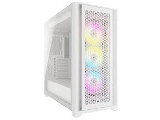 [95541] CASE CORSAIR 5000D RGB AIRFLOW, MID TOWER, WHITE, 7 EXPANSION SLOT, 4X 2.5", 2X 3.5", TAPA DE CRISTAL TEMPLADO, INCLUYE 3 ABANICOS 120MM RGB FRONTAL, TOPE Y LATERAL (CC-9011243-WW)