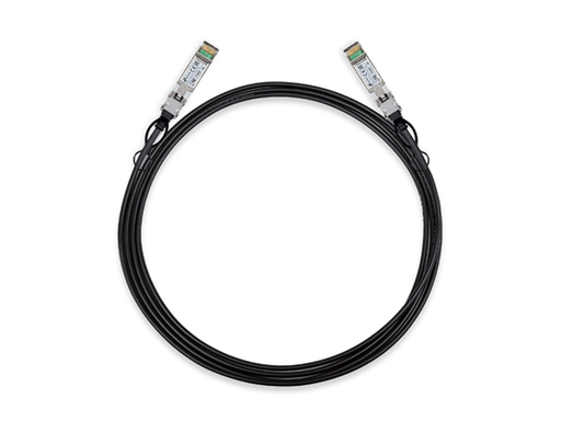 [108061] MÓDULO SFP+ TP-LINK SM5220-3M, CABLE DIRECTO DE COBRE ACTIVO (DAC), 10 GBPS, LONGITUD 3 METROS, COMPATIBLE CON PUERTOS SFP+, IDEAL PARA CONEXIONES DE ALTA VELOCIDAD EN CENTROS DE DATOS O SWITCHES DE RED