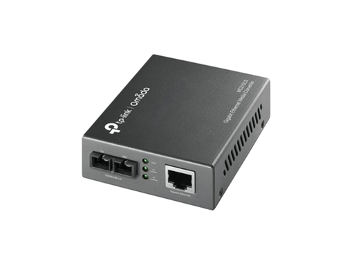 [80975] CONVERTIDOR DE MEDIOS TP-LINK MC210CS, MONOMODO, PUERTO GIGABIT RJ45 A FIBRA ÓPTICA SC, ALCANCE HASTA 15 KM