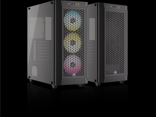 [96470] CASE CORSAIR 480T RGB, MID TOWER, NEGRO, USB 3.0 X2, AUDIO IN / OUT, 7 EXPANSION SLOT, 3X 2.5", 2X 3.5", PANEL LATERAL CRISTAL TEMPLADO, INCLUYE 3 ABANICOS AR120 RGB (CC-9011272-WW)