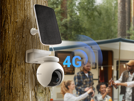 [96734] KIT CAMARA CON BATERIA EXTERIOR MARCA EZVIZ, MODELO EB8, 4G LTE, NO WIFI, 2K, DETECTOR DE MOVIMIENTO Y SEGUIMEINTO AUTOMATICO, CHARLA BIDIRECCIONAL, VISION NOCTURNA A COLOR Y 360, DEFENSA ACTIVA CON SIRENA Y LUZ, SOPORTA PANEL SOLAR EZVIZ (CS-CMT-SOLAR). EZEB8SP3