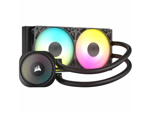 [108140] ABANICO PARA CPU CORSAIR, NAUTILUS 240 RS ARGB (LIQUID COOLING) 240MM NEGRO, 2X 120MM FAN COOLER, RGB LED, DEISY CHAIN CONECTOR, COMPATIBLE CON LOS SOCKET INTEL 1700, 1851, SOCKET AMD AM5, AM4 (CW-9060092-WW)