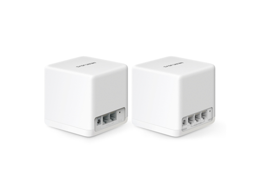 [108162] ROUTER HALO H60X (2-PACK) TP-LINK MERCUSYS, 1500 MBPS, 802.11AX, 5 GHZ, WI-FI MESH AX1500, 3 PUERTOS GIGABIT POR UNIDAD. IDEAL PARA HOGARES DE HASTA 350?M² Y CONEXIONES ESTABLES EN MÁS DE 100 DISPOSITIVOS.