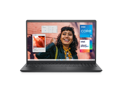 [108294] LAPTOP DELL INSPIRON 3530 15.6" FHD 120 HZ TOUCH, INTEL I5 1334U, 8GB, 512GB M.2 PCIE SSD, 1X HDMI, 2X USB-A 3.2, 1X USB-A 2.0, 1X USB-C 3.2 GEN 1, WIFI AC, BT 5.0, NO ETHERNET PORT (NO LAN) WIN 11 HOME, BLACK