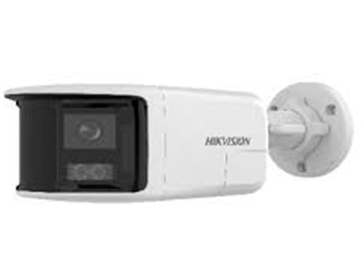[108335] CAMARA DE VIGILANCIA, HIKVISION 6 MP DUAL LENS STITCHED WIDE ANGLE SMART HYBRID LIGHT BULLET, IP, 6MP 30M, MICRÓFONO, IP67,