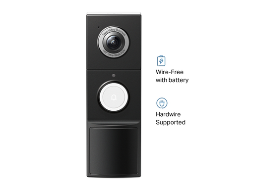 [108350] TIMBRE INTELIGENTE CON CÁMARA TP-LINK TAPO D235, 2K 5MP, BATERÍA 10,000?MAH O CABLEADO, VISIÓN ULTRA-AMPIA 180°, VISIÓN NOCTURNA A COLOR, DETECCIÓN IA (PERSONA/PAQUETE/VEHÍCULO), AUDIO BIDIRECCIONAL, IP66, MICROSD HASTA 512?GB, SIRENA 98?DB, WIFI 2.4GHZ, COMPATIBLE ALEXA/GOOGLE, INCLUYE CHIME.