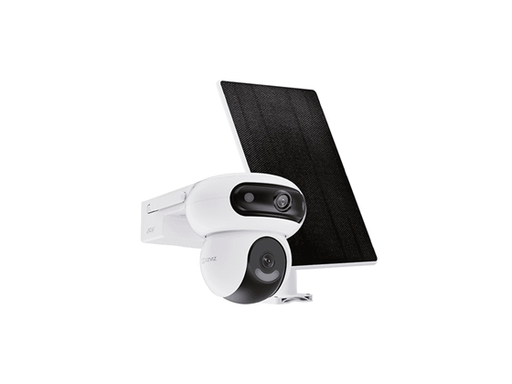 [108342] CAMARA CON LENTES DUALES CON BATERIA  PARA EXTERIOR MARCA EZVIZ, MODELO H90, 2K+ /2K+,  PANAROMICA E INCLINACION, DETECTOR DE PERSONAS Y VEHICULO CON TECNOLOGIA IA, IR 30MTS, CHARLA BIDIRECCIONAL, 360º, WIFI 2.4GHZ, H.265, H.264, 3D DNR