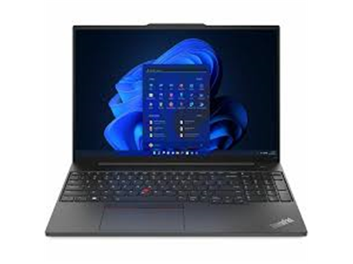[108416] LAPTOP LENOVO THINKPAD E16 GEN 2, 16" IPS WUXGA TOUCH, INTEL ULTRA 5 125U, 16GB, 1TB SSD NVME, WINDOWS 11 PRO INGLES, WI-FI 6, BLUETOOTH 5.0, 3X USB 3.2, 1X USB TYPE C (PARA DISPLAYPORT Y CARGA), 1X RJ45, 1X HDMI 2.1, BACKLIT KEYBOARD, BT 5.1, AUDIO JACK 3.5", BACKLIT KEYBOARD, BLACK (21MAS0NT00)
