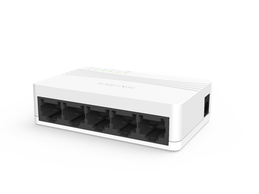 [104659] SWITCH 5 PUERTOS HIKVISION, NO ADMINISTRABLE, 10/100, POE, PARA HOGAR