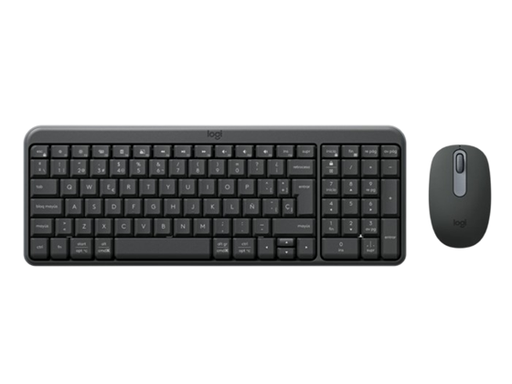 [108741] TECLADO MOUSE LOGITECH MK250  COMPACT WIRILESS BLUETOOTH  COMBO ESPAÑOL COLOR GRAPHITE.