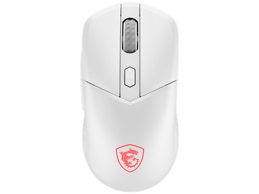 [108751] MOUSE MSI VERSA 300 W WHITE, WIRELESS 2.4 GHZ, USB 2.0 (USB-C TO A), BLUETOOTH 5.3, SENSOR OPTICO, 8000 DPI, 6 BOTONES, FRECUENCIA 1000 HZ, COLOR BLANCO