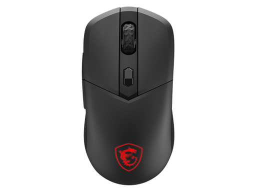 [108753] MOUSE MSI VERSA 300 W, WIRELESS 2.4 GHZ, USB 2.0 (USB-C TO A), BLUETOOTH 5.3, SENSOR OPTICO, 8000 DPI, 6 BOTONES, FRECUENCIA 1000 HZ, COLOR NEGRO