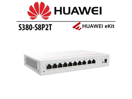[108873] ROUTER GATEWAY 8 PUERTOS HUAWEI S380-S8P2T- 2 X PUERTOS GE WAN, 8 X PUERTOS GE POE LAN (124W POE+), HASTA 300 USUARIOS, 64 AP GESTIONABLES, ANCHO DE BANDA 2 GBPS, IP20