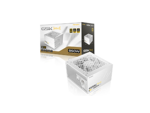[108988] POWER SUPPLY ANTEC GSK850 V2 US WHITE, 850W, 80 PLUS GOLD, FULL MODULAR PARA ÓPTIMA GESTIÓN DE CABLES, COMPATIBLE CON EL ESTÁNDAR ATX 3.1 Y PCIE 5.1, INCLUYE UN CONECTOR NATIVO 16-PIN (12V-2X6) PARA TARJETAS GRÁFICAS DE ALTO RENDIMIENTO, CUENTA CON UN VENTILADOR SILENCIOSO DE 120MM CON FUNCIÓN ZERO RPM (MODO HÍBRIDO), INCORPORA PROTECCIONES DE GRADO INDUSTRIAL CIRCUISHIELD™