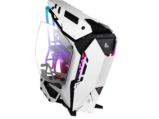 [108974] CASE GAMING ANTEC TORQUE BLANCO MID-TOWERPOSEE UN DISEÑO DE MARCO ABIERTO Y DESPLAZADO CON UNA ESTRUCTURA DE ALUMINIO ANODIZADO Y PANEL FRONTAL INCLINADO. OFRECE UNA ESTÉTICA AERODINÁMICA Y AGRESIVA. CUENTA CON DOS PANELES LATERALES DE VIDRIO TEMPLADO DE 4 MM PARA UNA VISTA PANORÁMICA COMPLETA. ESTÁ OPTIMIZADO PARA LA REFRIGERACIÓN POR AGUA Y PUEDE ALBERGAR HASTA NUEVE VENTILADORES. SOPORTA PLACAS BASE E-ATX, ATX, MICRO-ATX E ITX. OFRECE ESPACIO PARA DISIPADORES DE CPU DE HASTA 215MM Y TARJETAS GRÁFICAS DE HASTA 390MM DE LONGITUD.