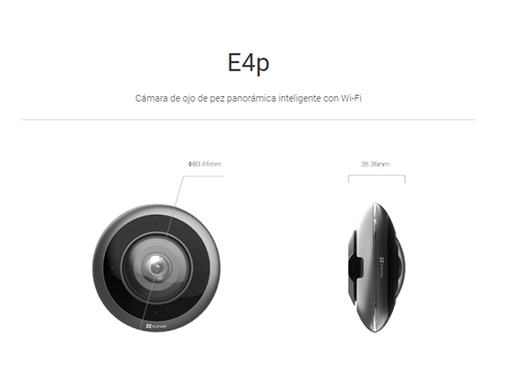 [109250] CAMARA DE VIGILANCIA EZVIZ 3K+, OJO DE PEZ PANORAMICA INTELIGENTE CON WIFI, VISION PANORAMICA 360 GRADOS, DETECCION D ERUIDOS FUERTES, DETECCION DE FORMA HUMANA POR IA, SOPORTA TARJETA MICROSDDE 512GB Y CLOUDPLAY ALMACENAMIENTO DE EZVIZ.