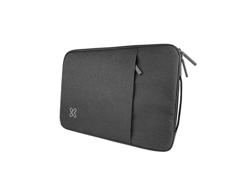 [109465] BULTO DE NOTEBOOK 14" KLIPX SQUAREPRO TIPO SLEEVE - GRIS (KNS-418GR)