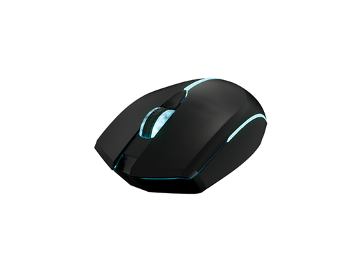 [109470] MOUSE XTECH WIRELESS OPTICAL, 4 BOTONES, LUCES LED, 3200 DPI, ADAPTADOR USB, NEGRO (XTM-318)