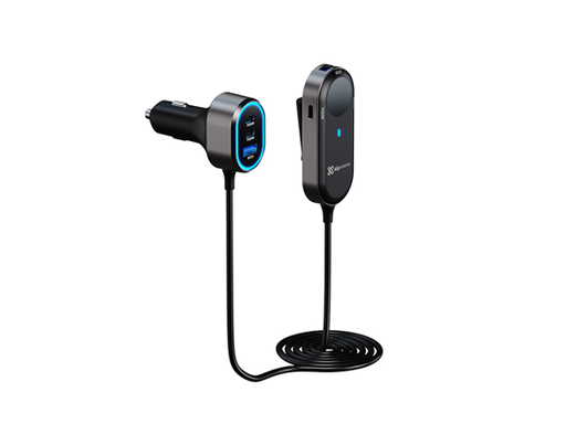 [109457] ADAPTADOR DE CARGA USB PARA VEHÍCULO KLIP XTREME, 100W, 4X USB-C + 2X USB-A (KCC-100)
