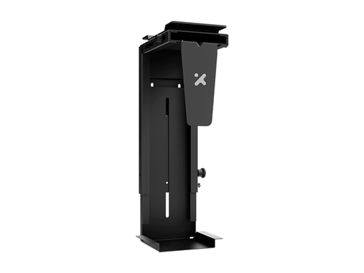 [109476] SOPORTE UNIVERSAL XTECH, USP Y PC, PARA COLOCAR DEBAJO DEL ESCRITORIO, HASTA 56 LIBRAS, AJUSTABLE, NEGRO
