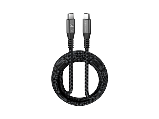 [109446] CABLE USB KLIP XTREME KAC-650-10FT – USB-C A USB-C, 100W, 10 GBPS, 3M, NYLON (KAC-650-10FT)