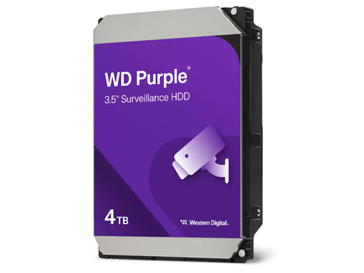 [109829] DISCO DURO 4TB P/VIDEOVIGILANCIA WESTERN DIGITAL SATA 6GB/S 3.5" 7200RPM/256MB. WD44PURZ