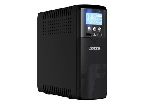[109966] UPS FORZA ST-1001 1000VA - 600 WATTS 10 ENTRADAS, 120V, PANTALLA LCD. 2 PUERTOS USB (1X USB-A - USB-C) PARA CARGAR