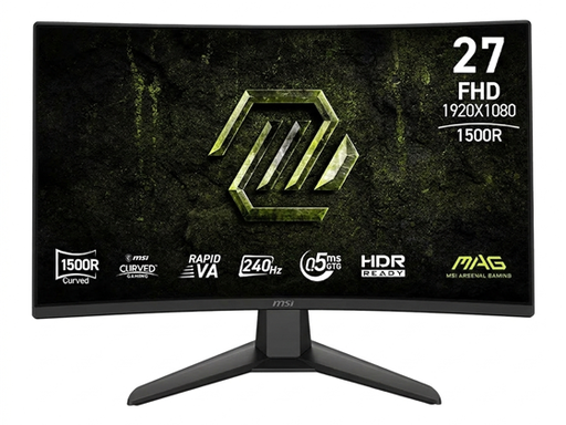 [110068] MONITOR MSI MAG 274CF X24, 27", 240 HZ, RAPID VA, CURVO 1500R, FHD, 1920 X 1080, 1X HDMI, 1X DISPLAYPORT 1.2A, 2X HDMI, COLOR NEGRO