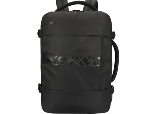 [110093] BULTO DE NOTEBOOK BESTLIFE 15.6" TIPO MOCHILA DE VIAJE, COMPARTIMENTO PRINCIPAL HASTA 180º, IMPERMEABLE, BOLSILLO DELANTERO Y BOLSILLO OCULTO, NEGRO