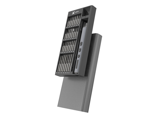 [110154] KIT DE DESTORNILLADOR DE PRECISION XTECH, 68 EN 1, DESTORNILLADOR ELECTRICO, ESTUCHE DE ALUMINIO, PARA LAPTOPS, CELULARES, DRONES, TABLETS, CONSOLAS, GAFAS Y PC