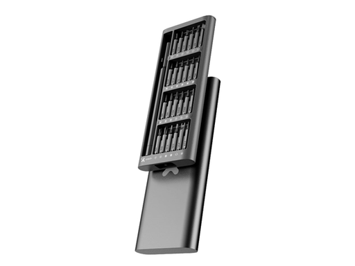 [110153] KIT DE DESTORNILLADOR DE PRECISION XTECH, 25 EN 1 CON ESTUCHE DE ALUMINIO, PARA LAPTOPS, CELULARES, DRONES, TABLETS, CONSOLAS, GAFAS Y PC