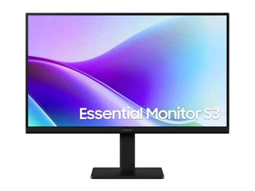 [110184] MONITOR SAMSUNG 22" ESSENTIAL S3 PLANO FULL HD (1920 X 1080), IPS, 250 CD/M², 120HZ, 4MS, 5GTG, 2 HDMI EA, MONTAJE VESA. CABLE HDMI 1.5 M (LS22F320GANXZA)
