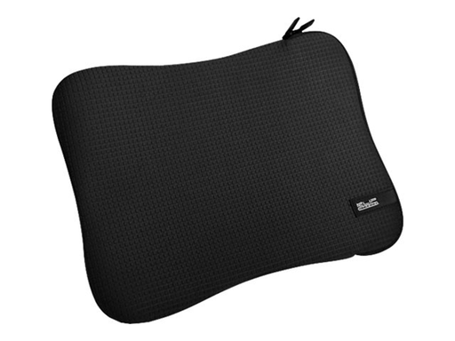 [106938] BULTO PARA LAPTOP KLIP XTREME NEOSQUARE, TIPO SLEEVE 14.1" SILVER, ACOLCHADO, NEOPRENO, REPELE EL AGUA, NEGRO (KSN-310B)