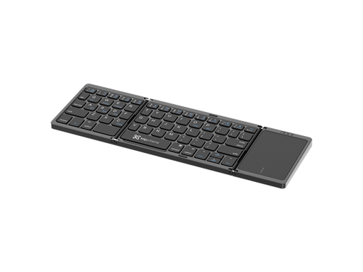 [110224] TECLADO PLEGABLE WIRELESS KLIP XTREME FLEXPLIT, TECLAS BAJO PERFIL, TOUCHPAD, USB-C + BLUETOOTH, ESPAÑOL, (KCK-650S)